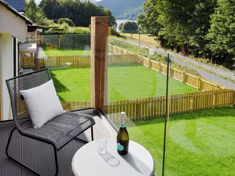 Stunning balcony views of the loch and the surrounding mountains and countryside | Kenmore Lodge, Balnaskeag, near Kenmore