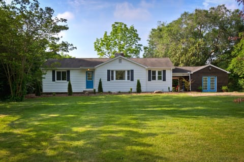 10 acres of wood behind the house for privacy and wildlife viewing