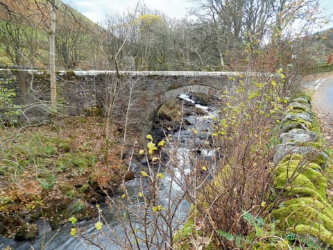 The River Glenderamackin and bridge to the cottage