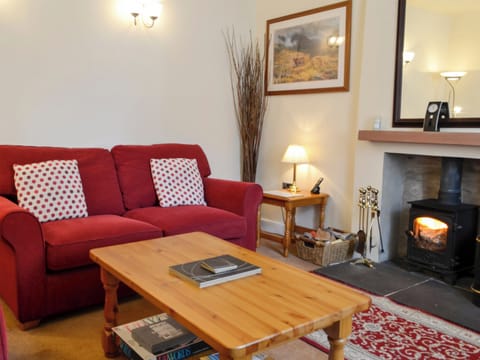 Cosy living room with multi-fuel burner | Kirsty Cottage, Moffat