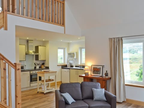 Open plan living/dining room/kitchen | Springburn Cottage, Fasach, nr. Dunvegan
