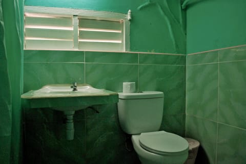 Basic Triple Room, Multiple Beds, Non Smoking | Bathroom | Shower, rainfall showerhead, designer toiletries, towels