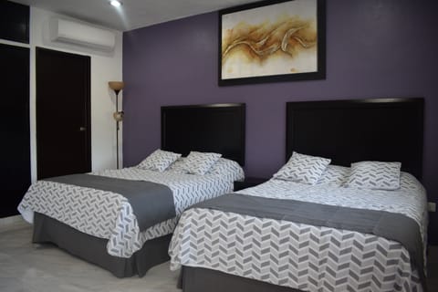 Deluxe Double Room, 2 Double Beds, Accessible, Pool View | 2 bedrooms, minibar, individually furnished, blackout drapes