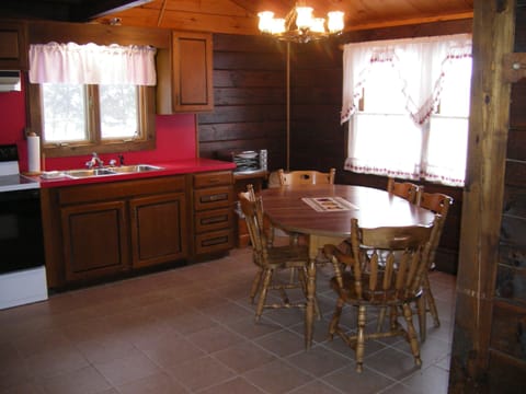 Basic Cabin, Multiple Beds, Mountain View | Private kitchen