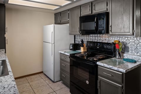 And well-equipped with modern appliances and amenities