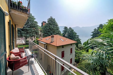 Spacious private lake view balcony