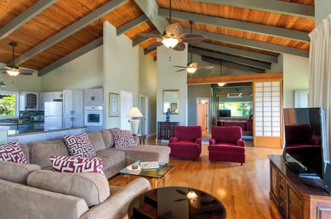 Open concept living , dining and kitchen makes for a great gathering space