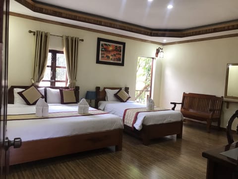 Junior Triple Room, 1 Bedroom, Balcony, City View | Down comforters, memory foam beds, minibar, in-room safe