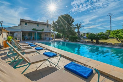 Terrace and pool