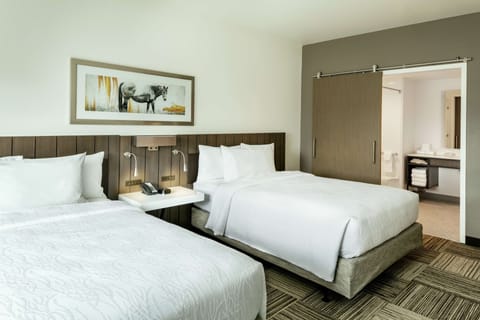 Suite, 2 Queen Beds, Accessible (Roll-In Shower, Mobility & Hearing) | Premium bedding, pillowtop beds, desk, laptop workspace