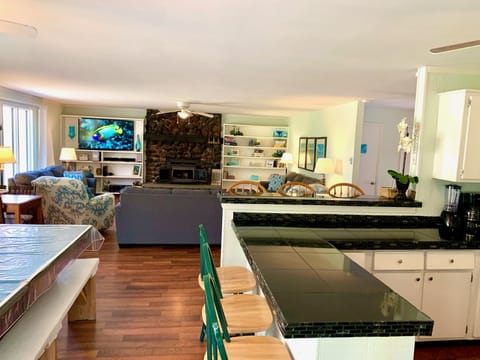 View from the kitchen!  Cooks included in the conversations from all rooms!