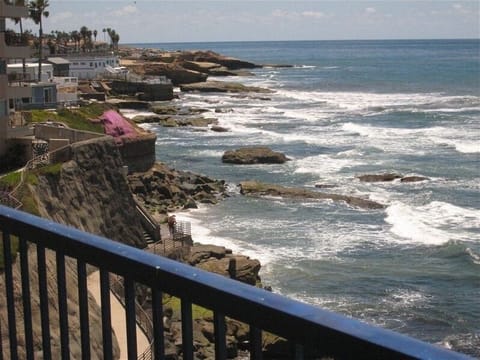 Looking south-west along the cliffs from the master bedroom.