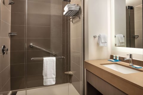 Studio Suite, Kitchen (1 Kingbed & 1 Sofabed, Shower) | Bathroom | Designer toiletries, hair dryer, towels, soap