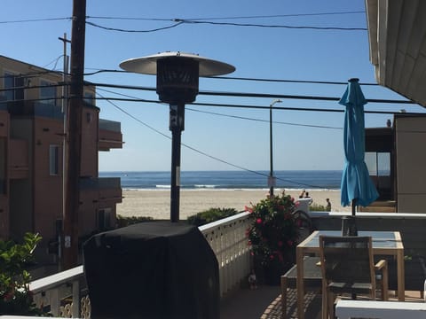 Beach area view from deck.