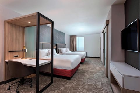 Suite, 2 Queen Beds | In-room safe, desk, laptop workspace, iron/ironing board