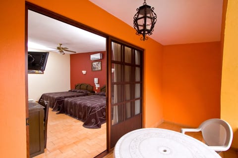 Double Room, 2 Queen Beds, Non Smoking | Individually decorated, blackout drapes, soundproofing