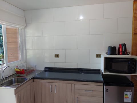 City Double Room | Private kitchen | Mini-fridge, microwave, electric kettle, toaster