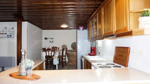 Villa, 4 Bedrooms (Villa Evridiki) | Private kitchen | Full-size fridge, oven, stovetop, dishwasher