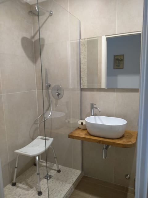 Basic Double Room | Bathroom | Shower, bidet, towels