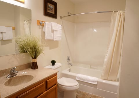 Superior Townhome, Multiple Beds, Non Smoking | Bathroom | Combined shower/tub, free toiletries, hair dryer, towels