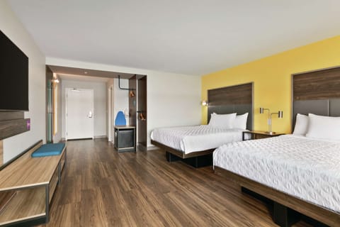 Room, 2 Queen Beds, Accessible, Bathtub | In-room safe, desk, blackout drapes, iron/ironing board