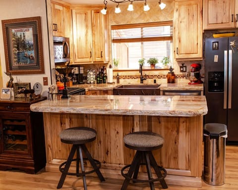 Fully stocked kitchen