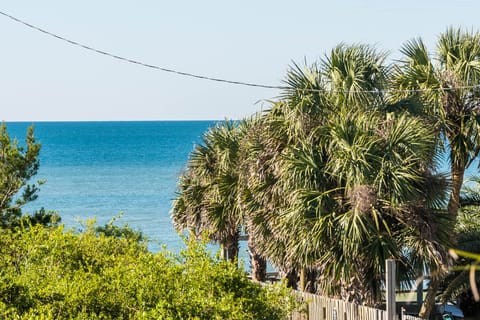 Southern view of Gulf from main living area deck.