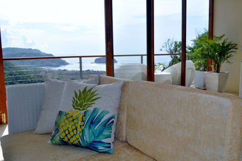 Villa, 3 Bedrooms, Beach View | Living area | Flat-screen TV