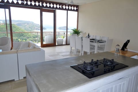 Villa, 3 Bedrooms, Beach View | Private kitchenette | Full-size fridge, stovetop, electric kettle, toaster