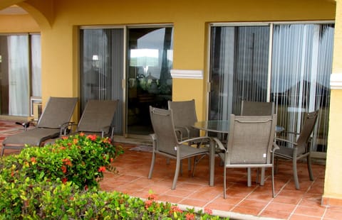 Ground-level private patio