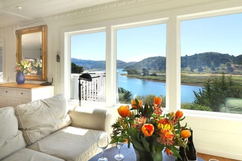 The view is hard to capture in photos but it’s from the river shown here to the sea. There is a peaceful ambiance that prevails. I think it’s the combination of the birds, the changing weather patterns and the light as it goes from sunup to sundown.