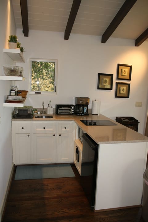 The kitchenette should have everything you need but a full-range oven.