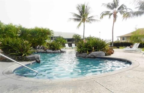 2 large pools with a security gate. 