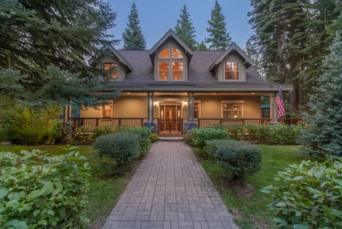 Front of house at dusk