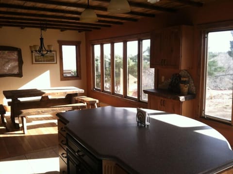 views from kitchen and dining room