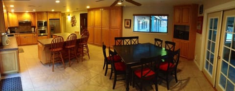 Dining and kitchen area