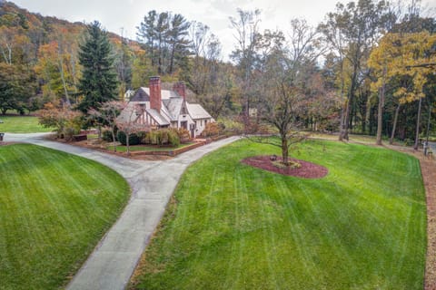 Main Entrance from the North and the grass I love so much.