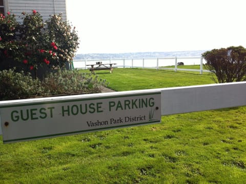 Private parking along fence line for guests