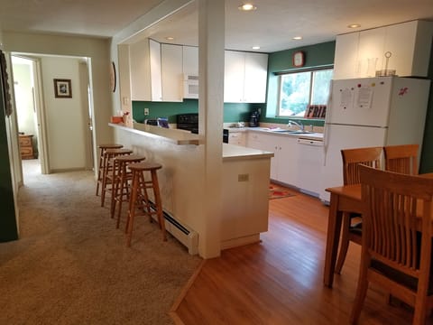 Kitchen with counter bar