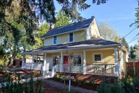 Sip wine on a warm summer evening from the comfort of the enchanting porch