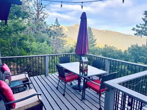 Relax on our elevated rear deck and enjoy the amazing views and nature.