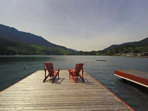 Relax in a handmade Adirondack and enjoy the view after wine tasting in town!