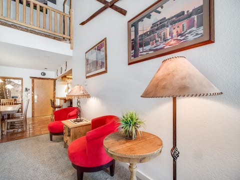 Living room view of dining room