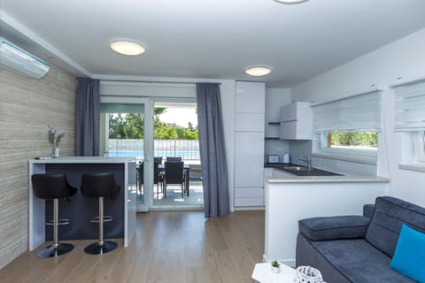 Superior Apartment, 2 Bedrooms, Terrace (C2a) | Living area | 55-inch flat-screen TV with satellite channels, TV