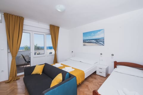 Comfort Studio, 1 Bedroom, Terrace, Sea View (A3) | Iron/ironing board, free WiFi, bed sheets