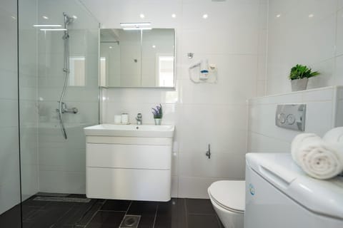 Deluxe Apartment, 2 Bedrooms, Private Pool, Garden View (C1) | Bathroom | Shower, hair dryer, towels, toilet paper