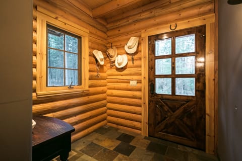 Hang up your hat in the slate entry