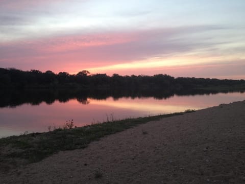 Gorgeous sunsets from Sunset Beach Lake House.