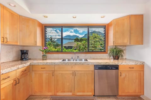 HAN Kitchen - Great view from kitchen sink. Nice counter space for food prep.