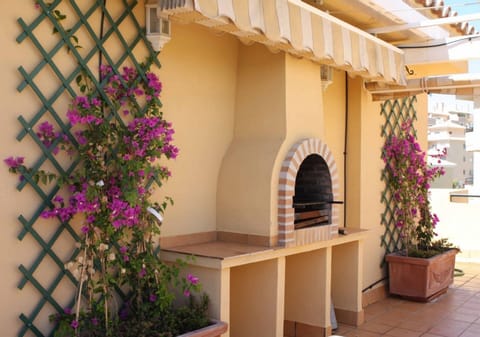 the upper BBQ terrace